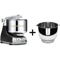 Ankarsrum AKM 6230 yleiskone + Assistent Original vispikulho, musta