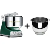 Ankarsrum AKM 6230 yleiskone + Assistent Original vispikulho, forest green