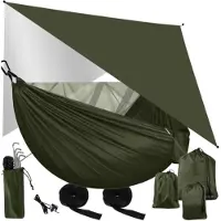 Trizand Retkiriippumatto tarpin ja hyttysverkon kanssa 260x140 cm