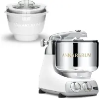 Ankarsrum AKM 6230 -yleiskone + jäätelökone, mineral white