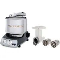 Ankarsrum Assistent AKM 6230 -yleiskone + vihannessilppuri, musta