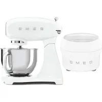Smeg Yleiskone, jossa jäätelökone, valkoinen