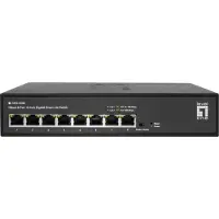 Level One GES-2208, Hallittu, L2, Gigabit Ethernet (10/100/1000), Täysin kaksipuolinen, Telineasennus