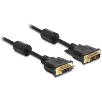 DeLOCK – Extension cable DVI 24+1 male > DVI 24+1 female 1 m black (83185)