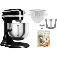 KitchenAid Artisan 5KSM70SHXE yleiskone 6,6 litraa + 5KSMICM Ice Cream Maker, onyx black