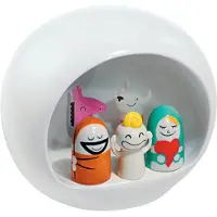Alessi Seimiasetelma, posliini, valkoinen