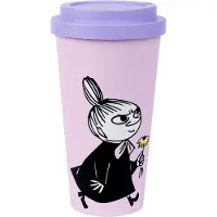 Nordicbuddies - Muumi Take Away Muki Pikku Myy ja kukka 45 cl Vaaleanpunainen