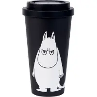 Nordicbuddies - Muumi Take Away Muki Muumipeikko 45 cl Musta