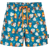 Playshoes Uimashortsit 'Dschungel' ecru / petrooli / oranssi