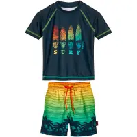 Playshoes UV-suoja marine / vaaleansininen / vihreä / oranssi
