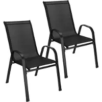 Springos 2 ulkotuolin setti GF0102, musta