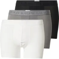 Ralph Lauren Stretch Cotton Boxer Brief 3-Pack - White - XXL