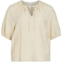 Vila Viclo 2/4 V-Neck Top - Noos - Cream - 38