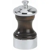 Peugeot Palace Saltkværn Brun / Sølvbelagt 10Cm - Silver - 10 CM