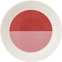 Arabia Vuokko Plate 21Cm 2-Väri Pink-Red - Pink - Ø 21 CM