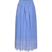 ONLY Onltulum Emb Maxi Skirt Wvn - Blue - XS