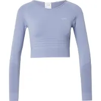 ICANIWILL Define Seamless LS Crop Top Metal Blue