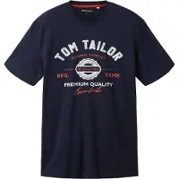 Tom Tailor Paita marine / kastanjanruskea / valkoinen
