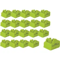 Lindy 47895, Portin lukitsin, RJ-45, Vihreä, Akryylinitriilibutadieenistyreeni (ABS), 20 kpl, Muovipussi