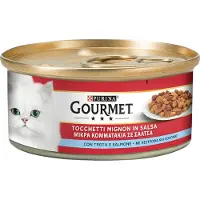 Gourmet 24x195g taimen & lohi kissan märkäruoka