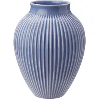 Knabstrup Keramik Knabstrup Vase, Riller - Blue - H27CM