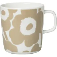 Marimekko Oiva - Unikko muki 4 dl, valkoinen-beige