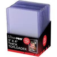 Ultra pro 63.5 x 88.9mm Kovamuovi 100PT Card Sleeves Clear 25 kpl Toploader