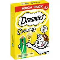 Dreamies 84x10g Creamy Snacks kissanminttu & juusto kissan välipala