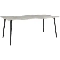 DOMUS Ruokapöytä Manny 59312680, 120x80 cm, valkoinen
