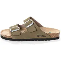 Bayton Pistokkaat 'Athena' beige / khaki / musta / hopea