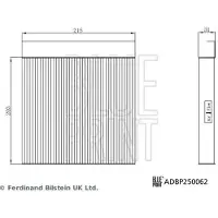 Blue Print Suodatin, sisäilma ADBP250062