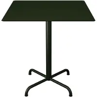 Houe , PICO Cafe-pöytä 70x70 cm, pohja 4 jalkaa Olive green
