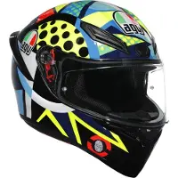 AGV K1 S Rossi talvitestit 2020 Integraalikypärät Musta/Keltainen/Sininen/Vihreä unisex, size XS