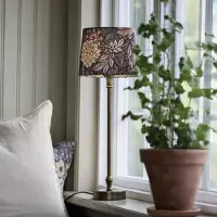 PR Home Pöytävalaisin Liam Sofia Dahlia Brown, Monivärinen, Olohuone/ruokailutila, Tekstiili/kangas/silkki