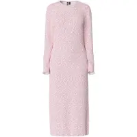 Pieces Pcflora Ls Midi Dress Jrs Noos Bc - Pink - S