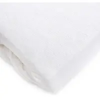 Homla Jersey Claire -aluslakana kuminauhalla, 90x200 cm, 100 % puuvillaa, valkoinen