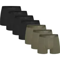 Urberg Men's Bamboo Boxers 7-Pack Black/Green Alusvaatteet XXL