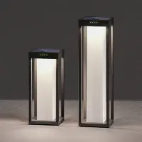 KLEWE LED-aurinkolamppu RADIA MINI MOON, antrasiitti, 35 cm, IP65 MOON, Musta, Alumiini, Moderni, aurinkokennovalaisin