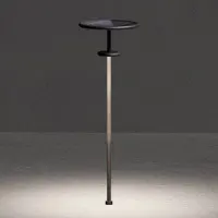 KLEWE LED-aurinkovalaisin PLANET B antrasiitti 160 cm maapiikki IP65, Musta, Alumiini, Moderni, aurinkokennovalaisin