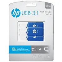 HP – x755w Triple Pack, 32 GB, USB A-tyyppi, 3.2 Gen 1 (3.1 Gen 1), 75 MB/s, Liuku, Sininen, Valkoinen (P-HPFD755W32X3-GE)