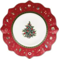 Villeroy & Boch Toy's Delight lautanen Ø24,4 cm Valkoinen-punainen