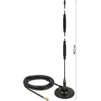 DeLOCK – GSM Antenna SMA plug 7 dBi fixed omnidirectional with magnetic base (12432)