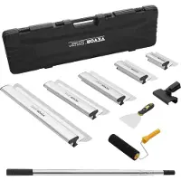 Vevor Drywall Skimming Blade Set, 7/10/14/16/24, kuorintaterät + 34 - 81,6 tuumaa jatkokahvatanko, ruostumattomasta teräksestä valmistettu veitsi ammattimaiset kuorittavat työkalut, Gyprockille/seinäl