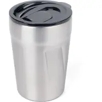 Troika CUP-UCCINO, Musta, Hopea, Ruostumaton teräs, Ruostumaton teräs, Ruostumaton teräs, Kahvi, Tee, 300 ml (CUP30/ST)