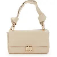Tommy Hilfiger Pushlock Olkalaukku Nahka 26 cm Beige