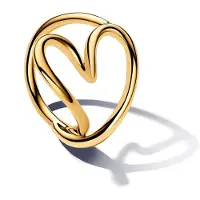 Pandora Heart 14K Gold-Plated Ring - Gold - 56