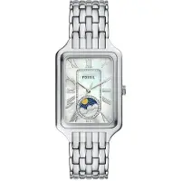 Fossil Analoginen kello 'Raquel' hopea / offwhite