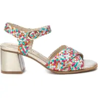 Carmela for woman. 16219205-MULTICOLOR Leather sandals 162192 multicolour (38), 3 to 5 cm, Buckle, Casual, Party