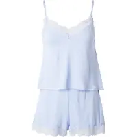 Hunkemoller Pj Cami Jersey Lace Nana - Blue - XS