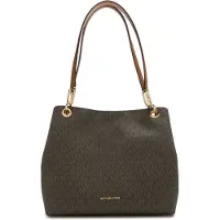 Michael Kors for woman. 30F3G8KT7B Kensington large tote bag with brown logo (OSFA), Casual, PVC